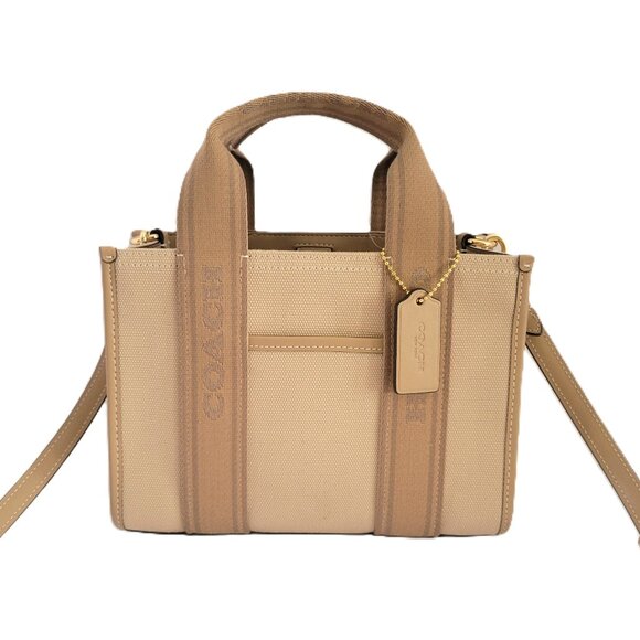 Coach CAK94 Smith Tote 24 Crossbody Handbag Dark Natural Multi - Picture 1 of 7